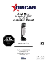 Предварительный просмотр 1 страницы Omcan 47459 Instruction Manual