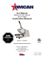 Omcan 47468 Instruction Manual preview