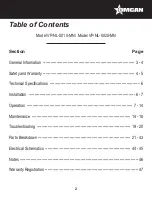 Предварительный просмотр 2 страницы Omcan 59020 Instruction Manual