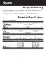 Preview for 7 page of Omcan Aurora PT-CN-0686E-HC Instruction Manual