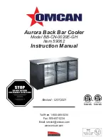 Omcan BB-CN-0020E-GH Instruction Manual предпросмотр