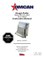 Preview for 1 page of Omcan BE-CN-0400 Instruction Manual