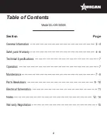 Preview for 2 page of Omcan BL-GR-0450A Instruction Manual