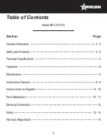 Preview for 2 page of Omcan BR-CN-0191 Instruction Manual