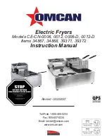 Omcan CE-CN-0006 Instruction Manual предпросмотр