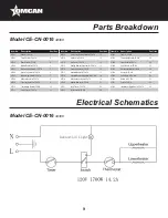 Предварительный просмотр 9 страницы Omcan CE-CN-0016 Instruction Manual