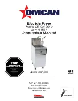 Omcan CE-CN-0040 Instruction Manual предпросмотр