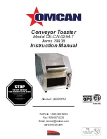 Omcan CE-CN-0254-T Instruction Manual preview