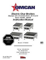 Omcan CE-CN-0350-240V Instruction Manual preview