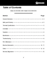 Предварительный просмотр 2 страницы Omcan CE-CN-0350-240V Instruction Manual