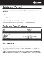 Предварительный просмотр 6 страницы Omcan CE-CN-0350-U Instruction Manual