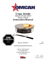 Предварительный просмотр 1 страницы Omcan CE-CN-0400 Instruction Manual