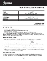 Preview for 7 page of Omcan CE-CN-0508-I Instruction Manual