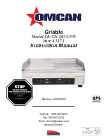 Omcan CE-CN-0610-FR Instruction Manual preview