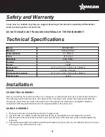 Предварительный просмотр 6 страницы Omcan CE-CN-1450 Instruction Manual