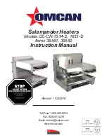 Omcan CE-CN-1534-S Instruction Manual предпросмотр