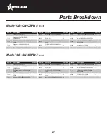Предварительный просмотр 27 страницы Omcan CE-CN-CBR15 Instruction Manual