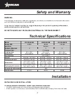 Предварительный просмотр 7 страницы Omcan CE-CN-G24M Instruction Manual