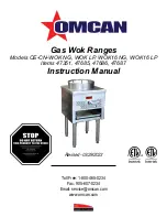 Omcan CE-CN-WOK LP Instruction Manual preview