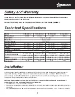 Предварительный просмотр 6 страницы Omcan CE-IN-24X24-C Instruction Manual