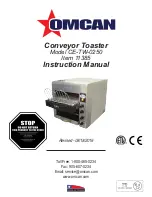 Omcan CE-TW-0250 Instruction Manual preview