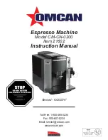 Preview for 1 page of Omcan CM-CN-0200 Instruction Manual