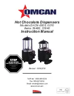 Omcan DI-CN-0005 Instruction Manual предпросмотр