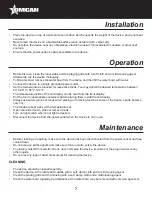 Preview for 7 page of Omcan DW-CN-0097 Instruction Manual