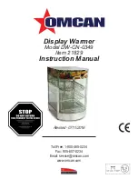 Omcan DW-CN-0349 Instruction Manual preview