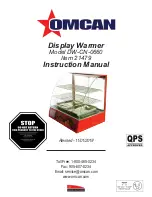 Omcan DW-CN-0660 Instruction Manual preview