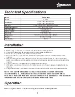 Предварительный просмотр 6 страницы Omcan DW-CN-0660 Instruction Manual