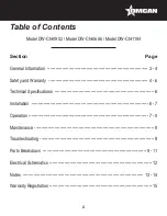 Preview for 2 page of Omcan DW-CN-0686 Instruction Manual