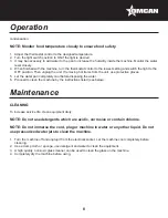 Preview for 8 page of Omcan DW-CN-0686 Instruction Manual