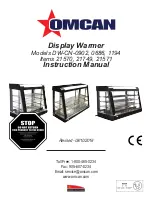 Preview for 1 page of Omcan DW-CN-0902 Instruction Manual