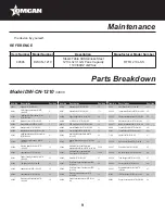 Preview for 9 page of Omcan DW-CN-1210 Instruction Manual