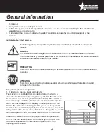 Предварительный просмотр 4 страницы Omcan FGS Technical Specifications