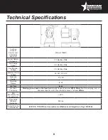 Предварительный просмотр 8 страницы Omcan FGS Technical Specifications