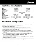 Предварительный просмотр 6 страницы Omcan FP-CN-0003 Instruction Manual