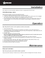 Preview for 7 page of Omcan FP-CN-0010 Instruction Manual