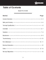 Preview for 2 page of Omcan FR-CN-0255 Instruction Manual