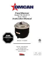 Omcan FW-CN-0013 Instruction Manual preview