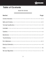 Preview for 2 page of Omcan FW-CN-0032 Instruction Manual