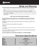 Preview for 5 page of Omcan FW-CN-0032 Instruction Manual