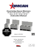 Omcan FW-CN-0251 Instruction Manual preview