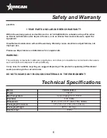 Предварительный просмотр 5 страницы Omcan FW-CN-0300-C Instruction Manual