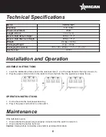 Preview for 6 page of Omcan FW-CN-0825 Instruction Manual