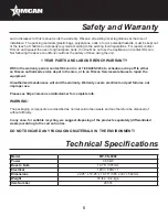 Предварительный просмотр 5 страницы Omcan FW-CN-0902 Instruction Manual