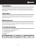 Предварительный просмотр 6 страницы Omcan FW-CN-0902 Instruction Manual