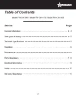 Preview for 2 page of Omcan FW-CN-0905 Instruction Manual