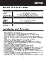 Предварительный просмотр 6 страницы Omcan FW-CN-1200 Instruction Manual